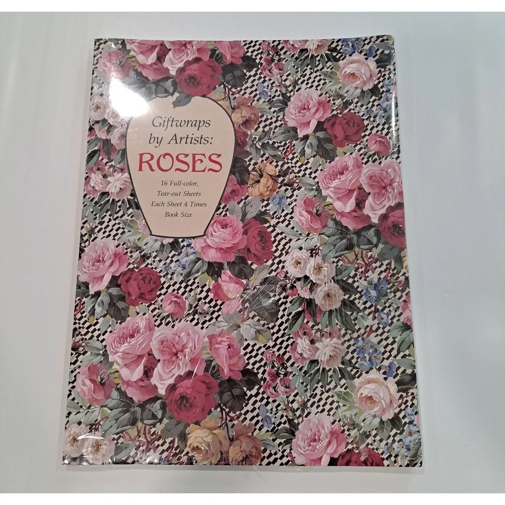 Giftwraps by Artists  ROSES New in Cellophane Package